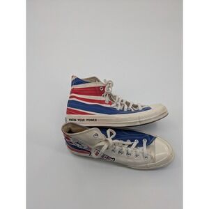 Converse CHUCK 70 High‎ Top Canvas White Blue Red Men's 169912C Men 9.5 Wmn 11.5